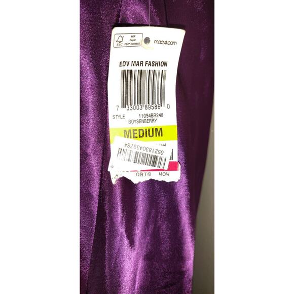 Vintage Y2K Babydoll Slip Dress M Morgan Taylor Purple Nightie Boysenberry NWT - Picture 7 of 15